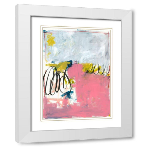 All Was Said and Done No. 1 White Modern Wood Framed Art Print with Double Matting by Weiss, Jan