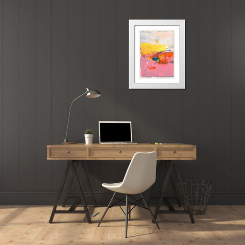 All Was Said and Done No. 2 White Modern Wood Framed Art Print with Double Matting by Weiss, Jan