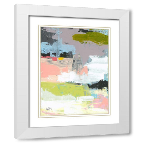 The Quiet White Modern Wood Framed Art Print with Double Matting by Weiss, Jan