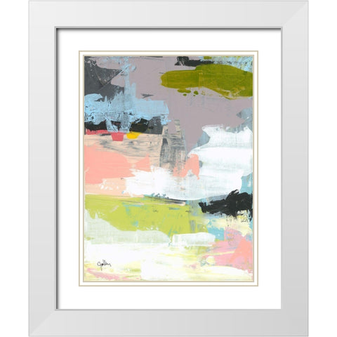 The Quiet White Modern Wood Framed Art Print with Double Matting by Weiss, Jan