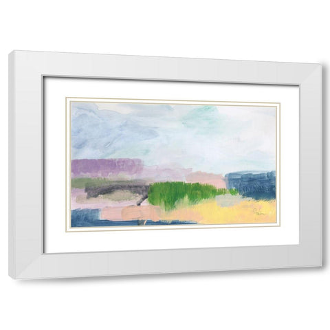 In The Desert Quiet 1 White Modern Wood Framed Art Print with Double Matting by Weiss, Jan