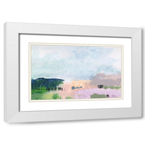 In The Desert Quiet 3 White Modern Wood Framed Art Print with Double Matting by Weiss, Jan