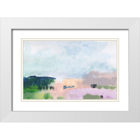 In The Desert Quiet 3 White Modern Wood Framed Art Print with Double Matting by Weiss, Jan