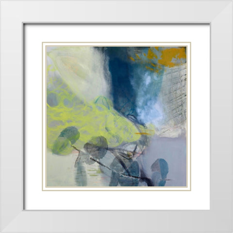 Clearing Space White Modern Wood Framed Art Print with Double Matting by Walther, Jayne