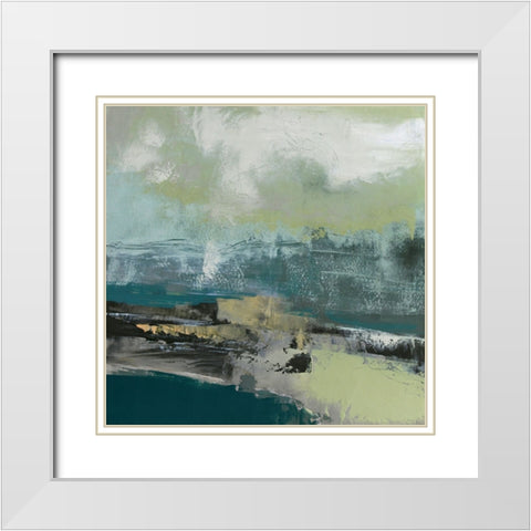 Ebb and Flow White Modern Wood Framed Art Print with Double Matting by Walther, Jayne