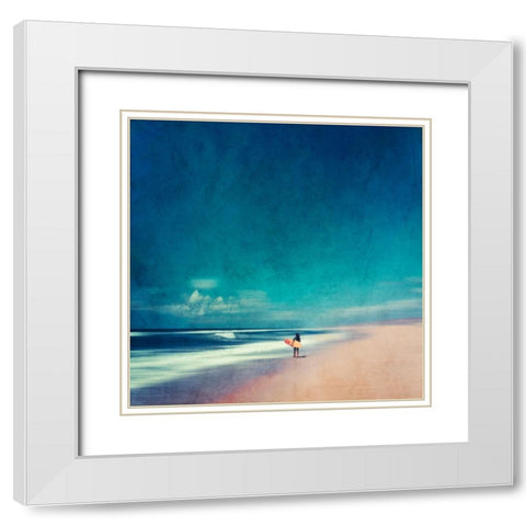 Summer Days No. 1 White Modern Wood Framed Art Print with Double Matting by Wustenhagen, Dirk
