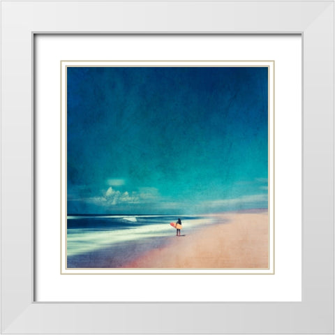 Summer Days No. 1 White Modern Wood Framed Art Print with Double Matting by Wustenhagen, Dirk