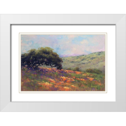 Poppy Hill White Modern Wood Framed Art Print with Double Matting by Weil, Alice
