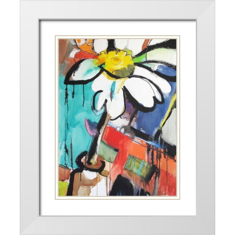 Kitchen Windowsill White Modern Wood Framed Art Print with Double Matting by Weil, Emily