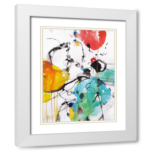 Drifting Continents White Modern Wood Framed Art Print with Double Matting by Weil, Emily