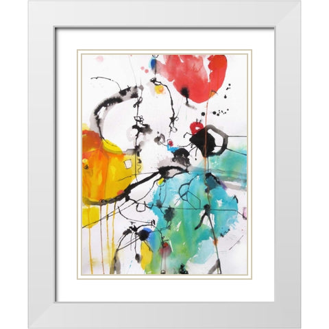 Drifting Continents White Modern Wood Framed Art Print with Double Matting by Weil, Emily