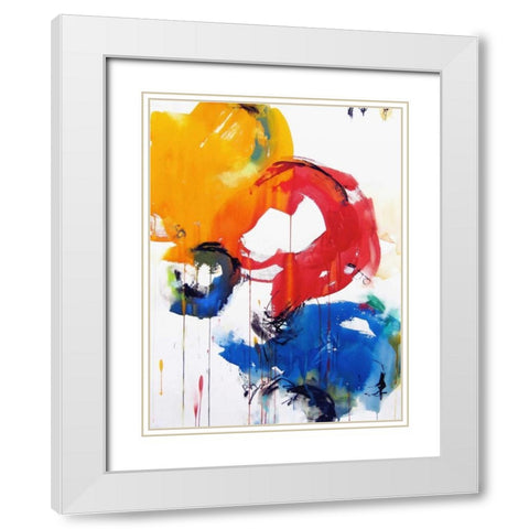 My Mothers Teeth White Modern Wood Framed Art Print with Double Matting by Weil, Emily