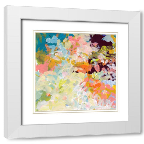 Lunar Freefall 1 White Modern Wood Framed Art Print with Double Matting by Weiss, Jan