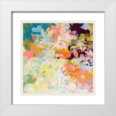 Lunar Freefall 1 White Modern Wood Framed Art Print with Double Matting by Weiss, Jan