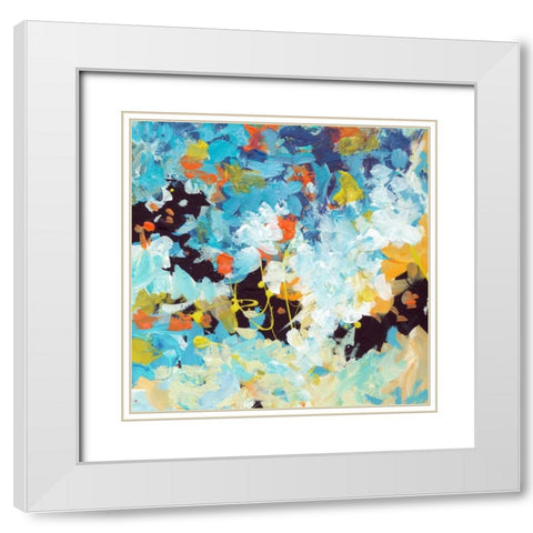 Lunar Freefall 2 White Modern Wood Framed Art Print with Double Matting by Weiss, Jan