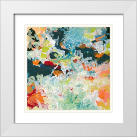 Lunar Freefall 3 White Modern Wood Framed Art Print with Double Matting by Weiss, Jan