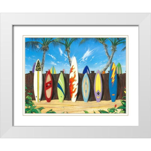 Back to Back Champions White Modern Wood Framed Art Print with Double Matting by Westmoreland, Scott
