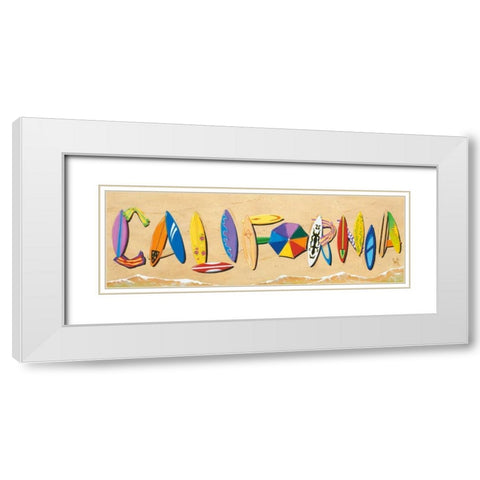 California White Modern Wood Framed Art Print with Double Matting by Westmoreland, Scott