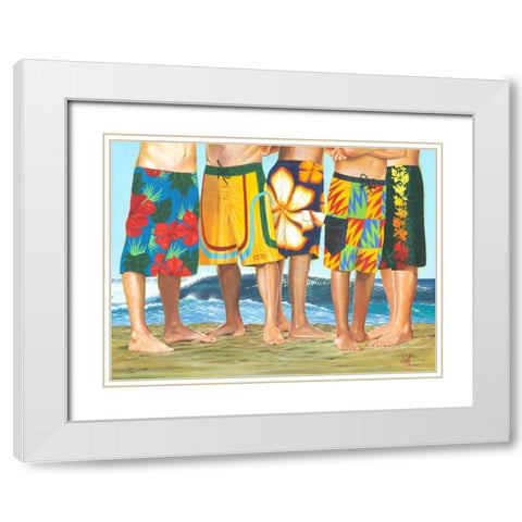 Casual Friday White Modern Wood Framed Art Print with Double Matting by Westmoreland, Scott