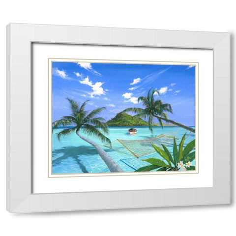 Furlough Day White Modern Wood Framed Art Print with Double Matting by Westmoreland, Scott