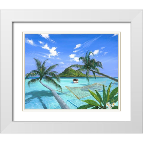 Furlough Day White Modern Wood Framed Art Print with Double Matting by Westmoreland, Scott