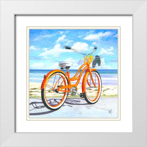 My Orange Pride White Modern Wood Framed Art Print with Double Matting by Westmoreland, Scott