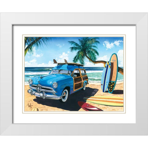 Old Friends White Modern Wood Framed Art Print with Double Matting by Westmoreland, Scott