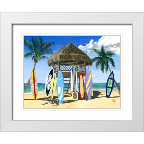 Our Gang White Modern Wood Framed Art Print with Double Matting by Westmoreland, Scott