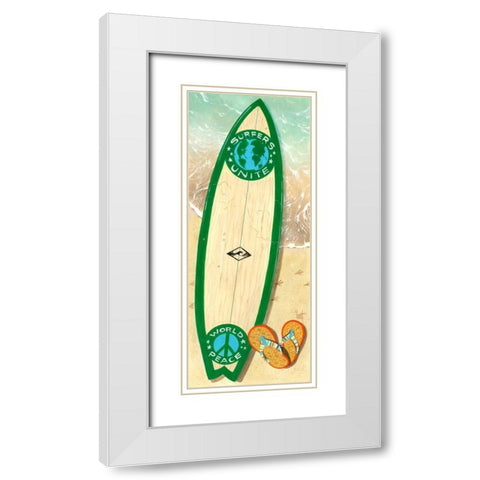 Peace Pilgrim White Modern Wood Framed Art Print with Double Matting by Westmoreland, Scott