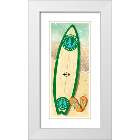 Peace Pilgrim White Modern Wood Framed Art Print with Double Matting by Westmoreland, Scott