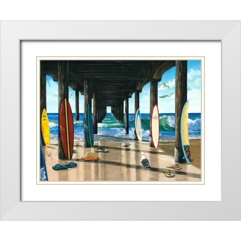 Pier Group White Modern Wood Framed Art Print with Double Matting by Westmoreland, Scott