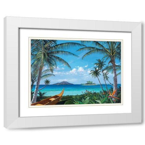 Tropic Travels White Modern Wood Framed Art Print with Double Matting by Westmoreland, Scott