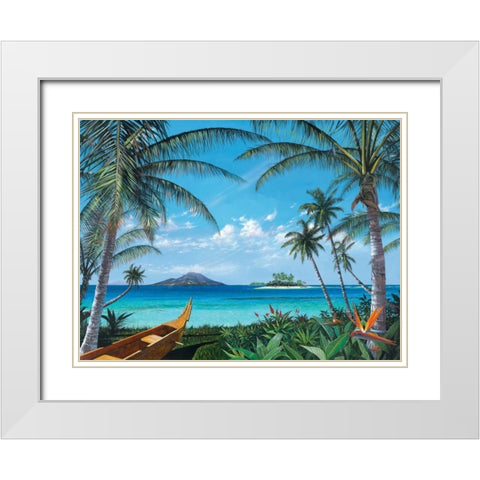 Tropic Travels White Modern Wood Framed Art Print with Double Matting by Westmoreland, Scott