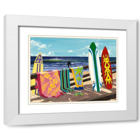 Warm Weather Gear White Modern Wood Framed Art Print with Double Matting by Westmoreland, Scott