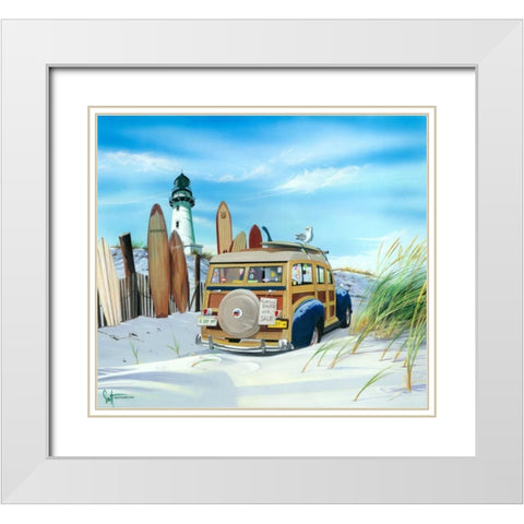 Gâ€™Day Mate White Modern Wood Framed Art Print with Double Matting by Westmoreland, Scott