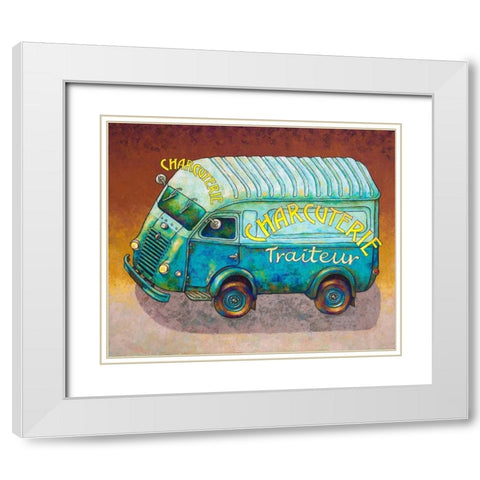 Van Ordinaire Charcuterie White Modern Wood Framed Art Print with Double Matting by Wilson, Duncan