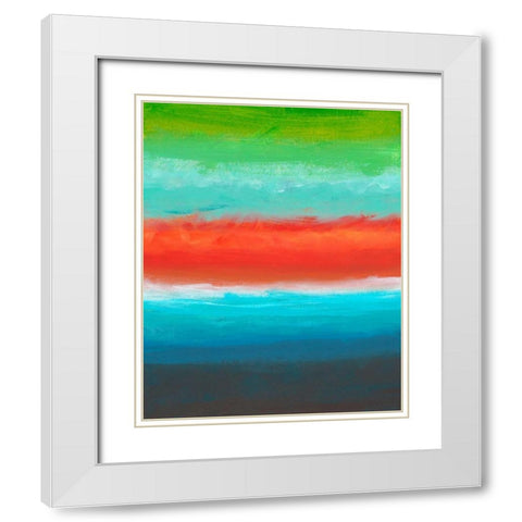 Night Coast Three White Modern Wood Framed Art Print with Double Matting by Weiss, Jan