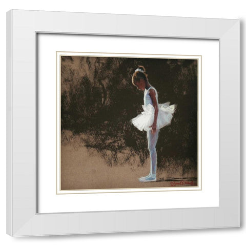 Anticipation White Modern Wood Framed Art Print with Double Matting by Wilson, Richard