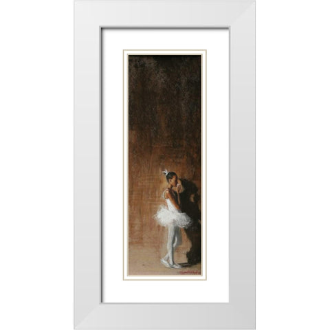 Anticipation II White Modern Wood Framed Art Print with Double Matting by Wilson, Richard