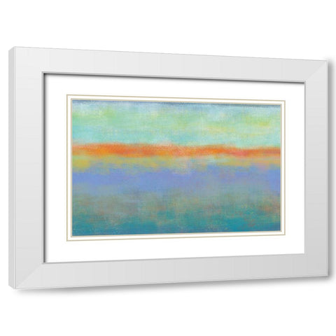 Country Sky 2 White Modern Wood Framed Art Print with Double Matting by Weiss, Jan