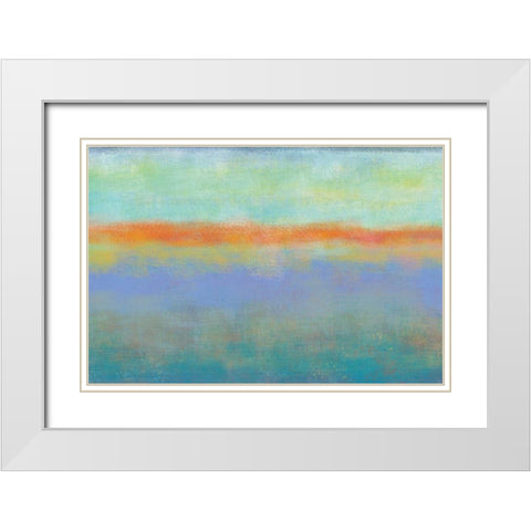 Country Sky 2 White Modern Wood Framed Art Print with Double Matting by Weiss, Jan