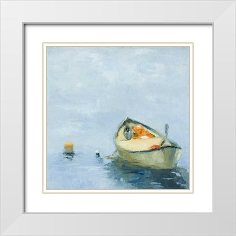 Fog before Sun White Modern Wood Framed Art Print with Double Matting by Wakefield, Martha