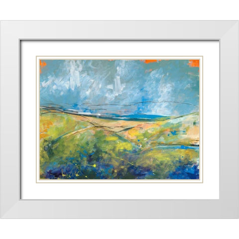 Early Springs Days White Modern Wood Framed Art Print with Double Matting by Weiss, Jan