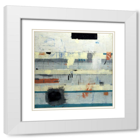 Find Your Serenity White Modern Wood Framed Art Print with Double Matting by Weaverling, Julie