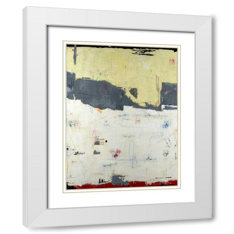 Shift White Modern Wood Framed Art Print with Double Matting by Weaverling, Julie
