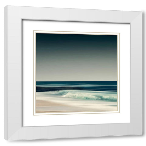 Cristal Surf White Modern Wood Framed Art Print with Double Matting by Wuestenhagen, Dirk
