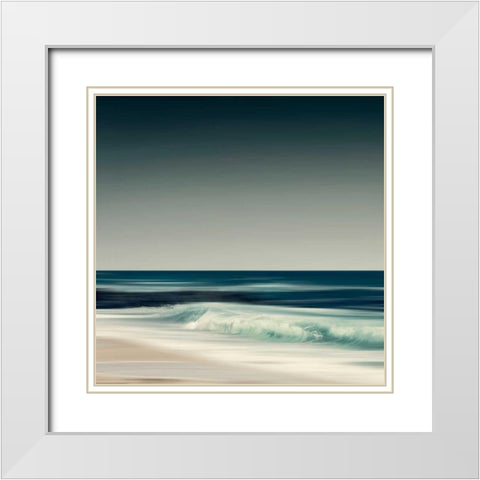 Cristal Surf White Modern Wood Framed Art Print with Double Matting by Wuestenhagen, Dirk