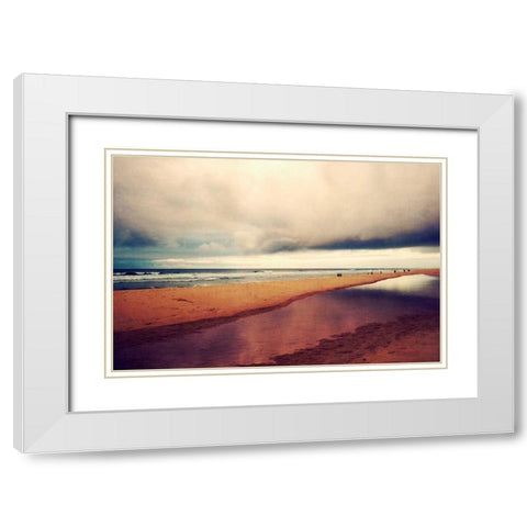 Seascape White Modern Wood Framed Art Print with Double Matting by Wuestenhagen, Dirk