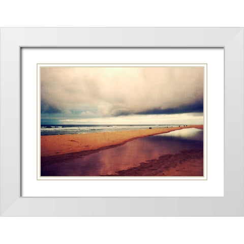 Seascape White Modern Wood Framed Art Print with Double Matting by Wuestenhagen, Dirk