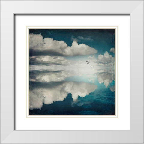 Spaces II - Sea of Clouds White Modern Wood Framed Art Print with Double Matting by Wuestenhagen, Dirk